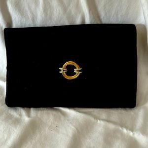 Rodo Italy black satin purse